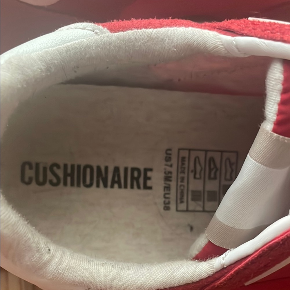 Red Women’s Sneakers - Casual Lace-Up Comfort - Picture 2 of 4